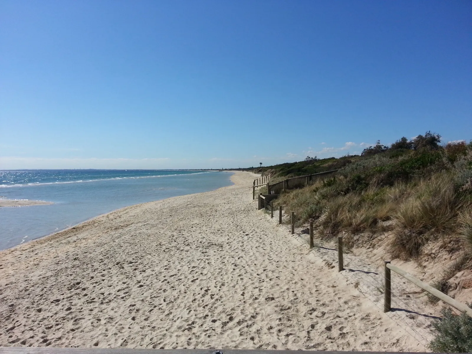 Seaford Beach and foreshore reserve on Port Phillip Bay